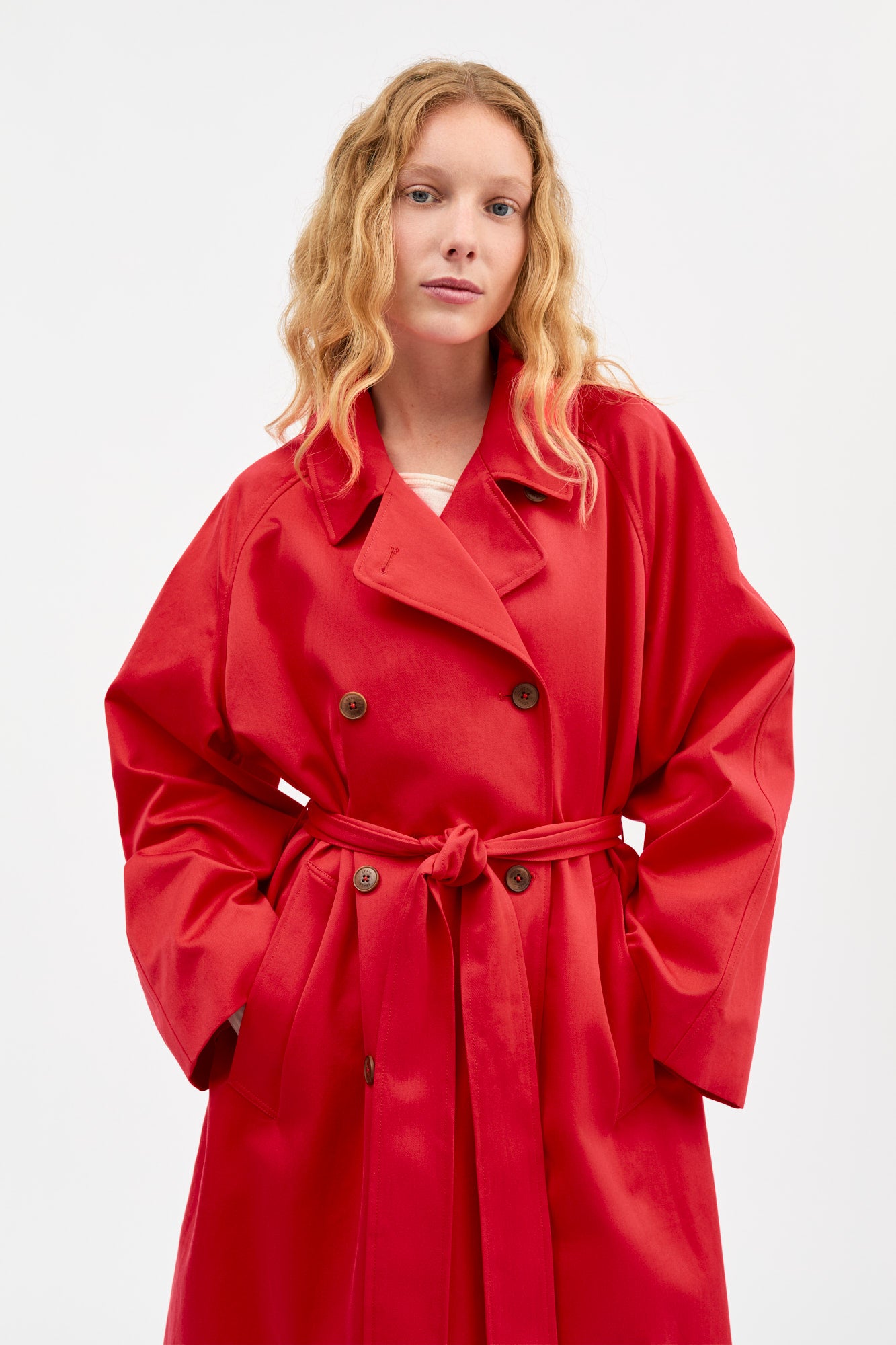 Skall Studio Spring coat Coat Clear red