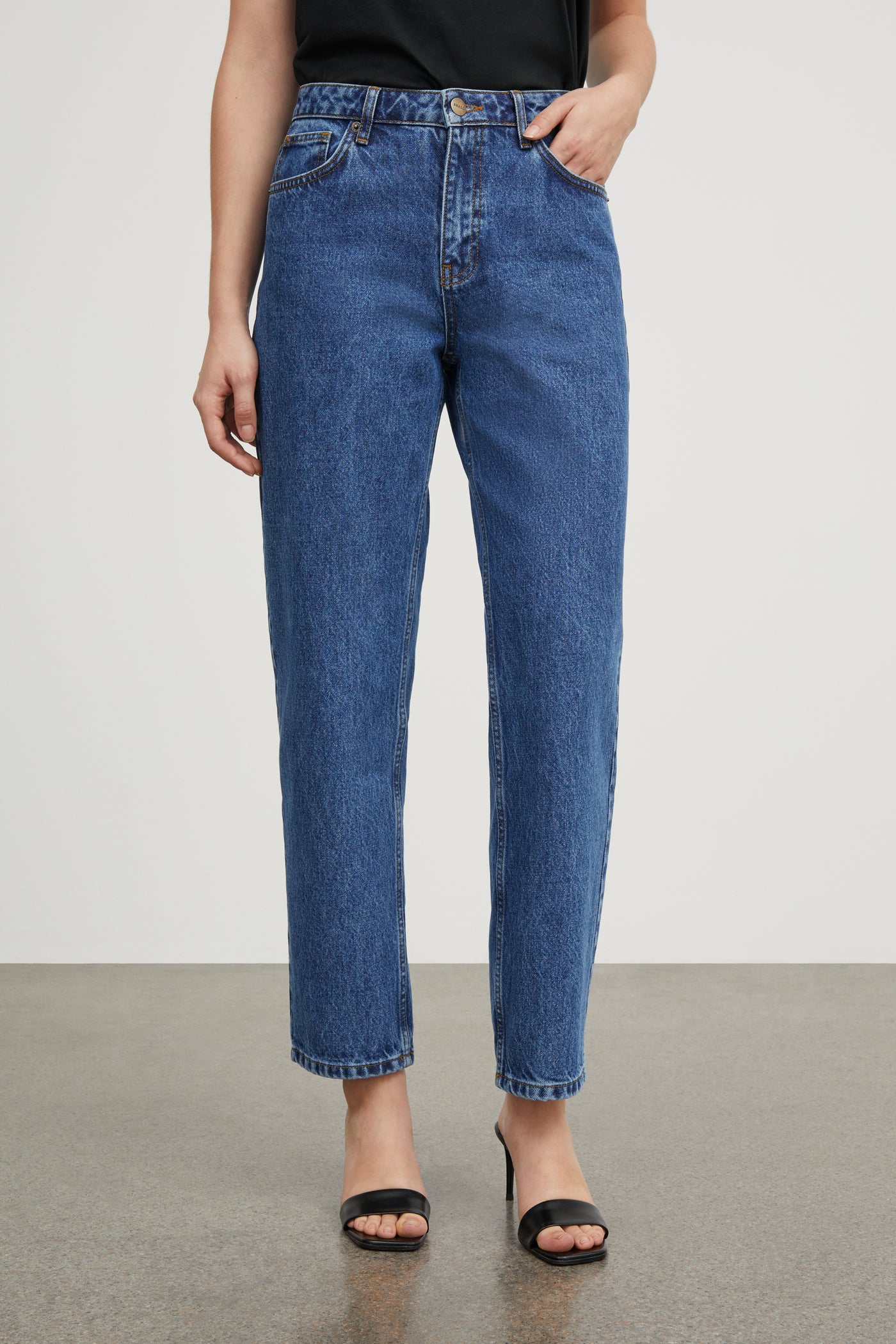 Skall Studio Allison cropped jeans Jeans Mid blue