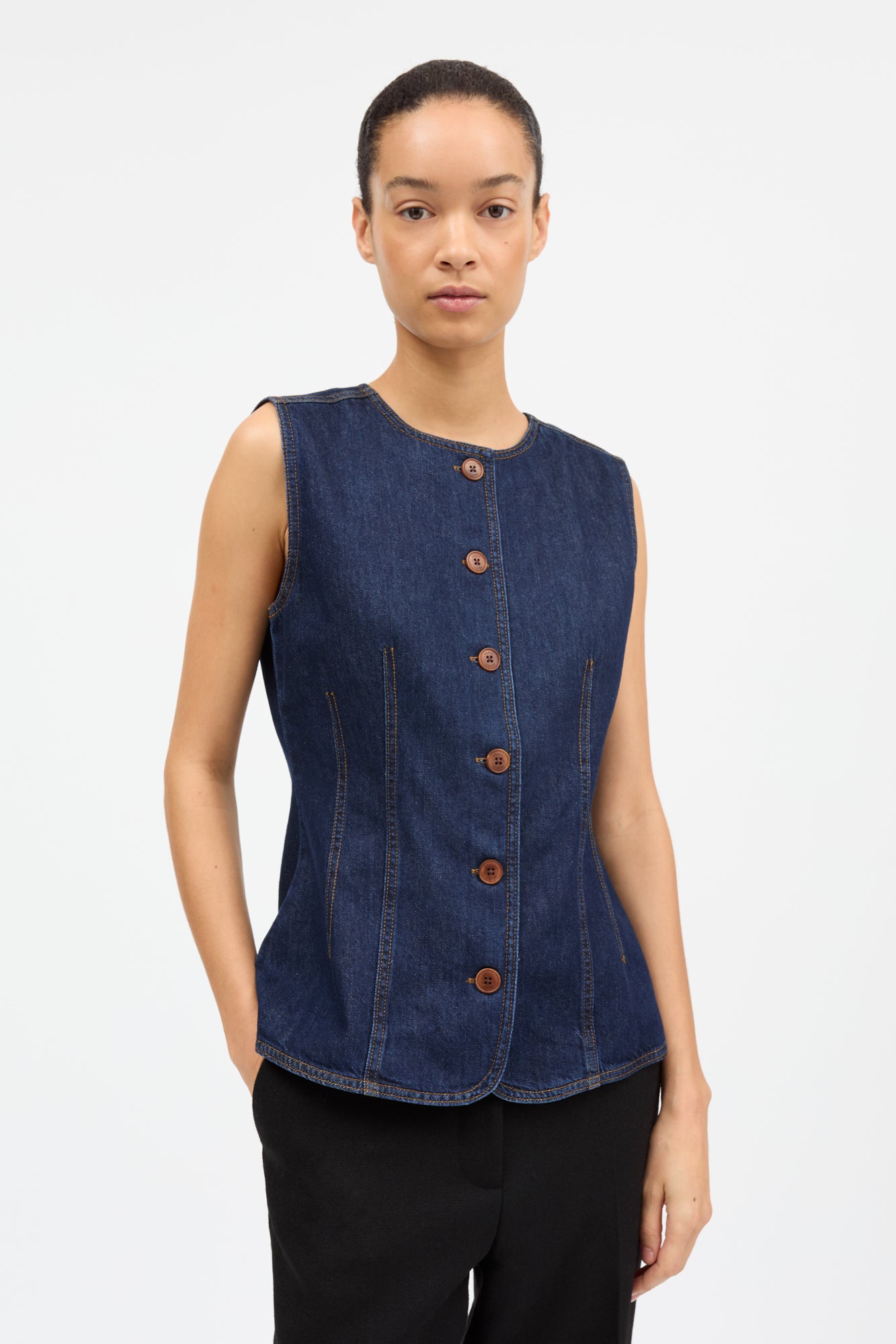 Skall Studio Tammy vest Vest Indigo blue