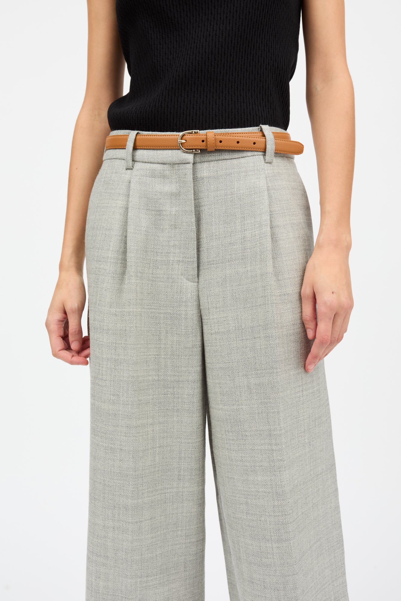 Skall Studio Thom trousers Trousers Light grey mélange