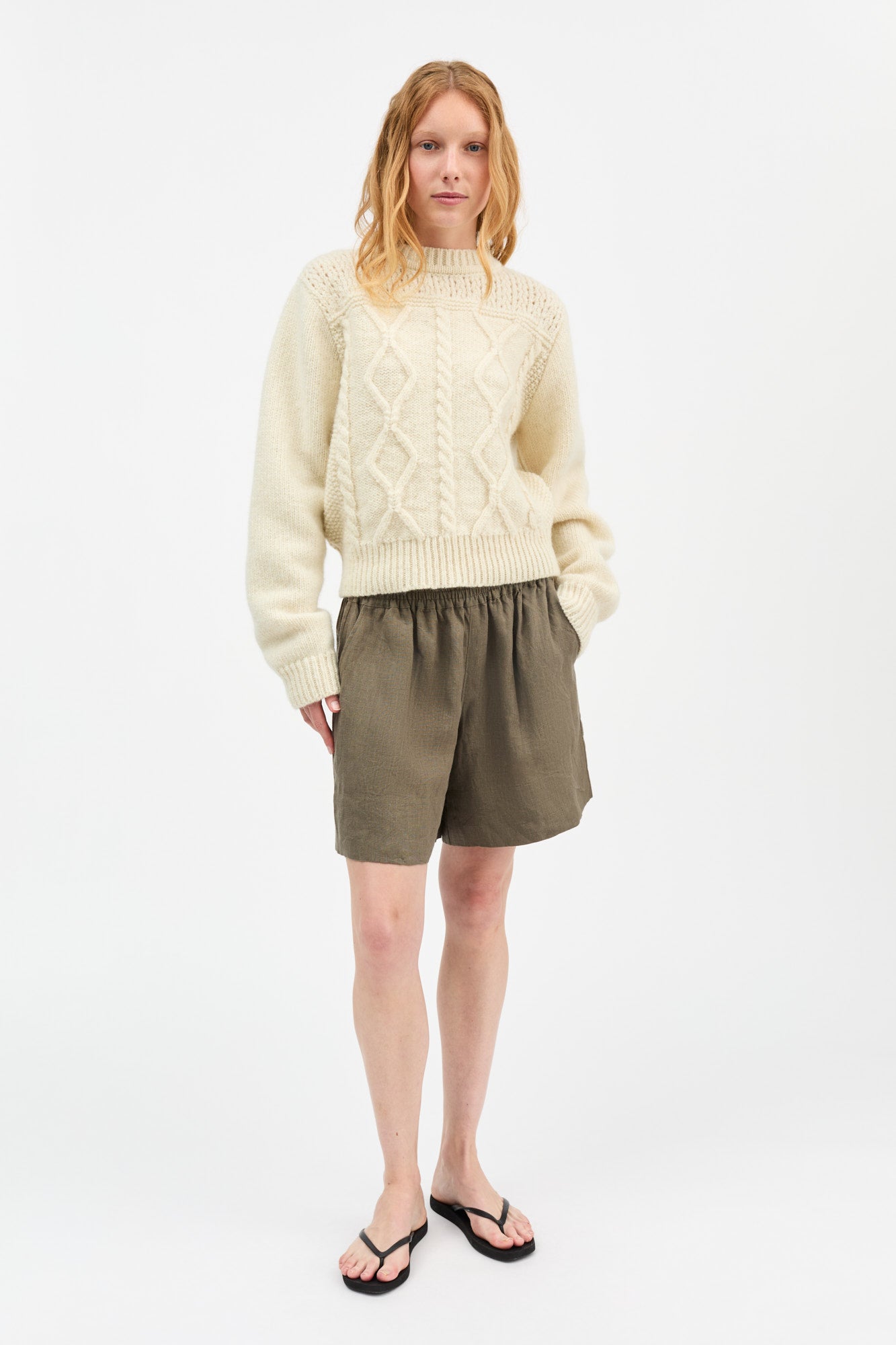 Skall Studio Vetiver shorts Shorts Khaki