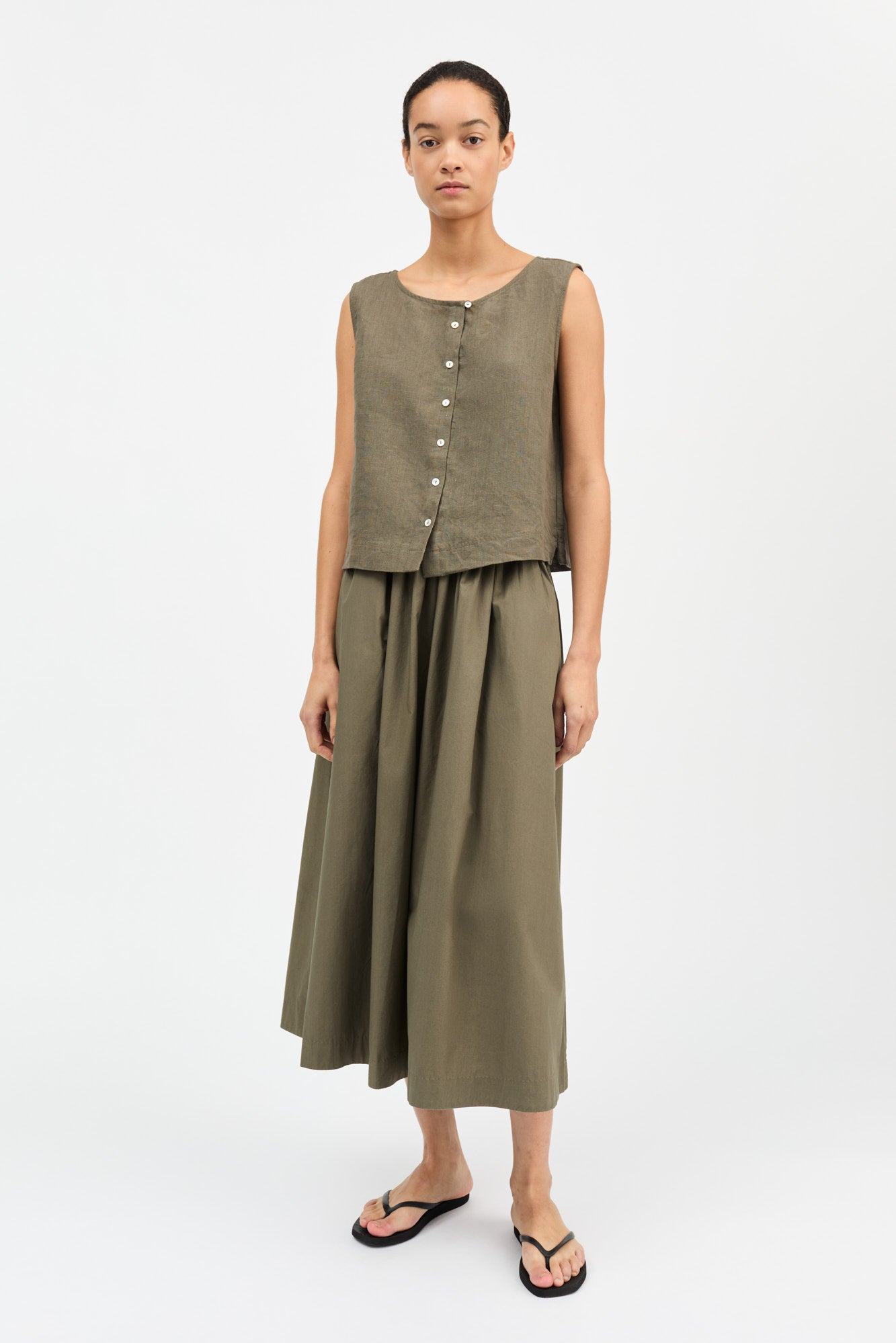 Skall Studio Vetiver top Top Khaki