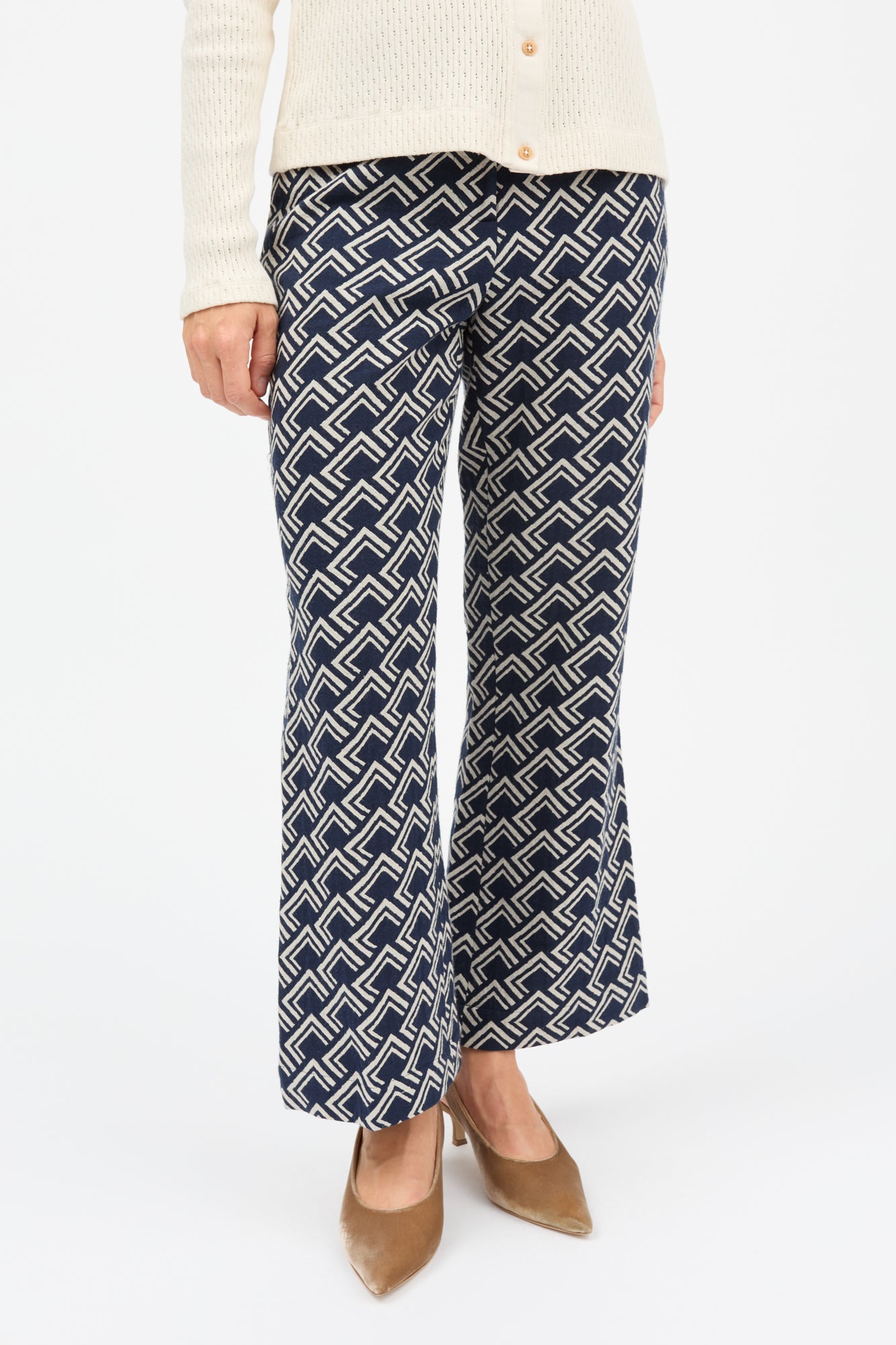 Skall Studio Wallace trousers Trousers Navy/Beige