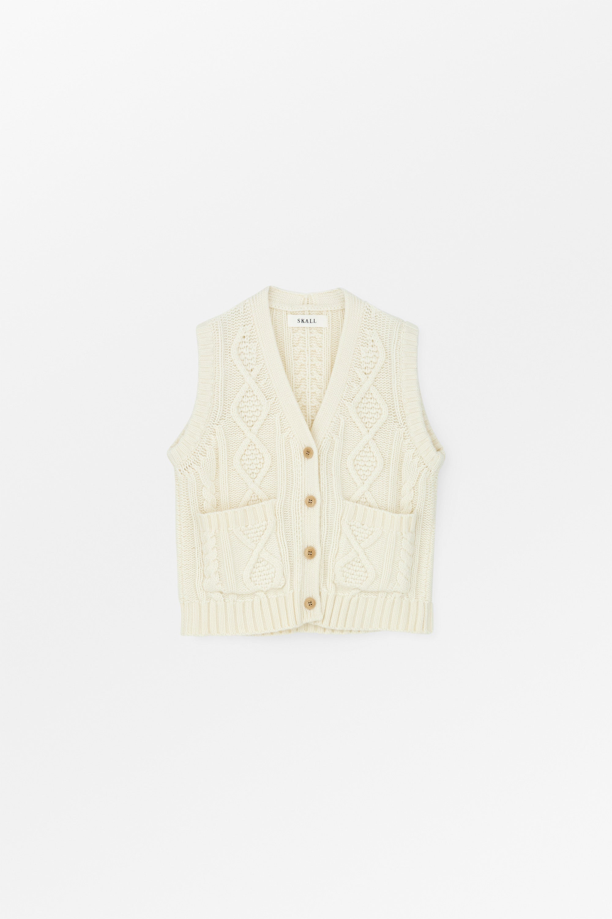 Skall Studio White sun vest Vest Ecru