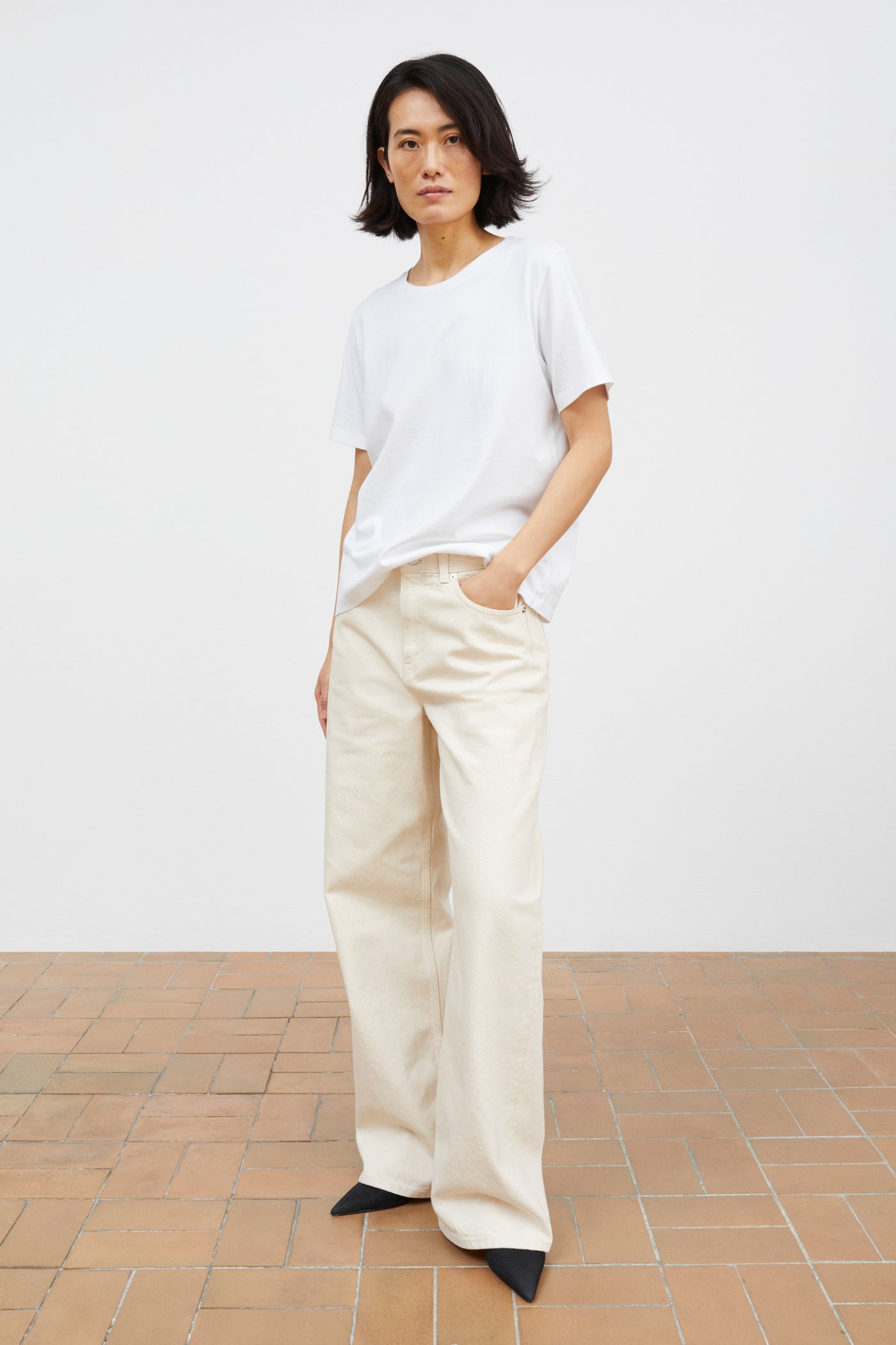 Skall Studio Willow wide jeans Jeans Ecru