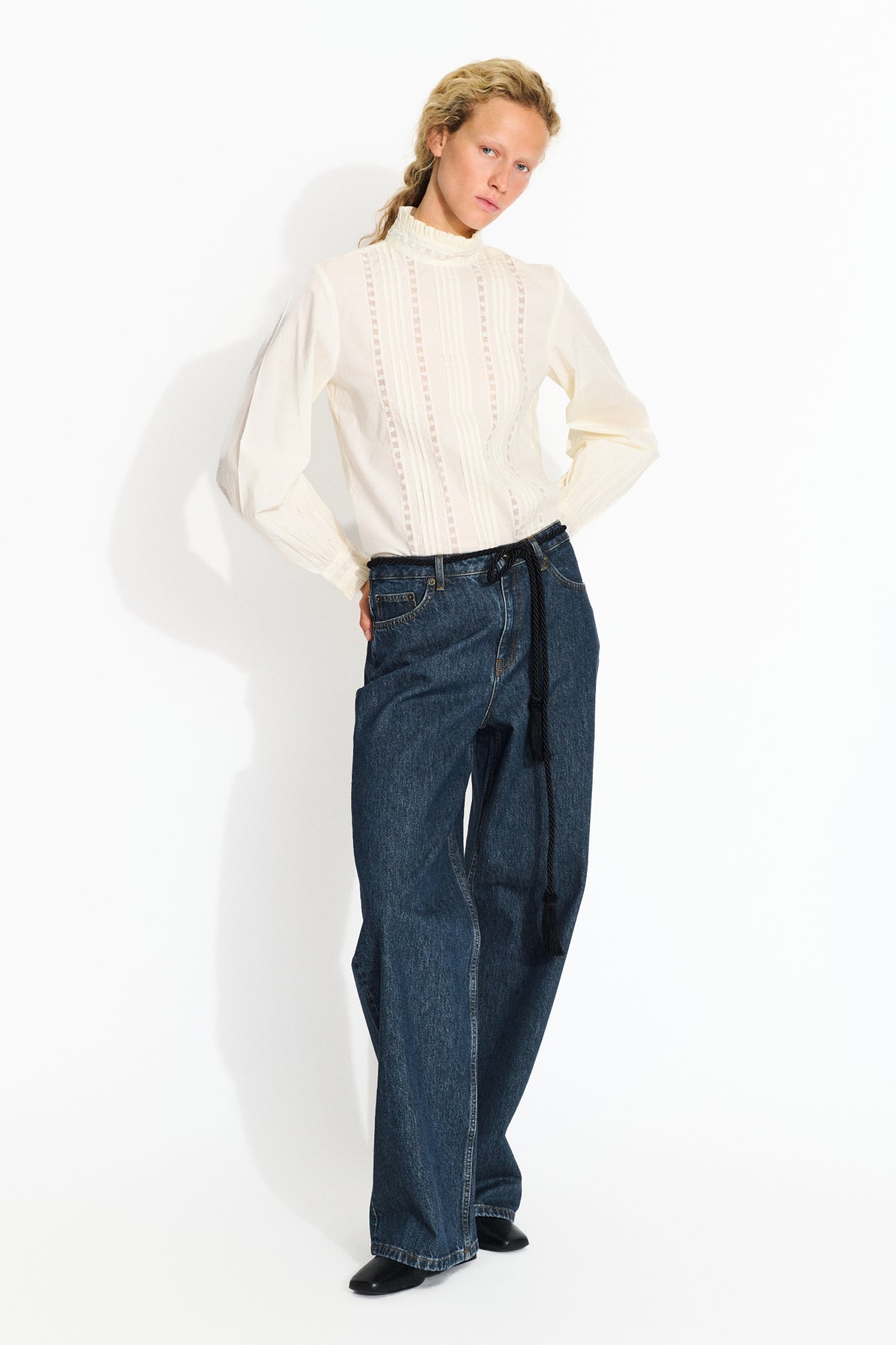 Skall Studio Willow wide jeans Jeans Washed storm blue