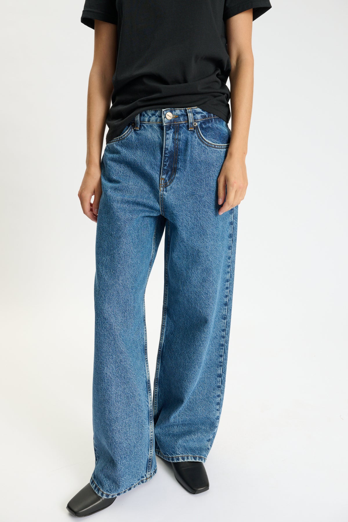 Skall Studio Willow wide jeans Jeans Mid blue